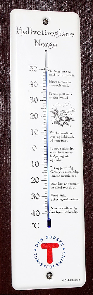49 varmegrader ved ankomst i halvåttetiden på kvelden.