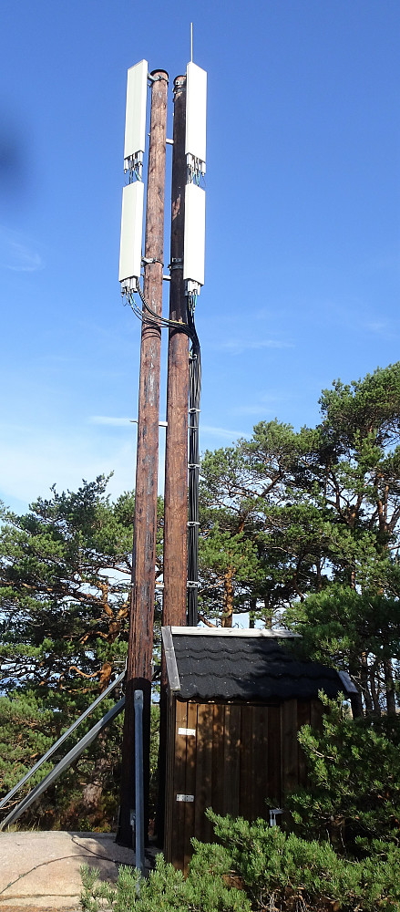 Teknisk installasjon på toppen av Seiløy