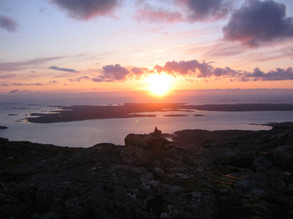 Solnedgang på toppen