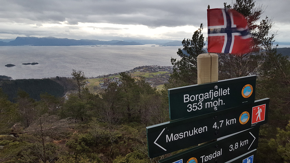 Fra Borgafjellet mot sørøst