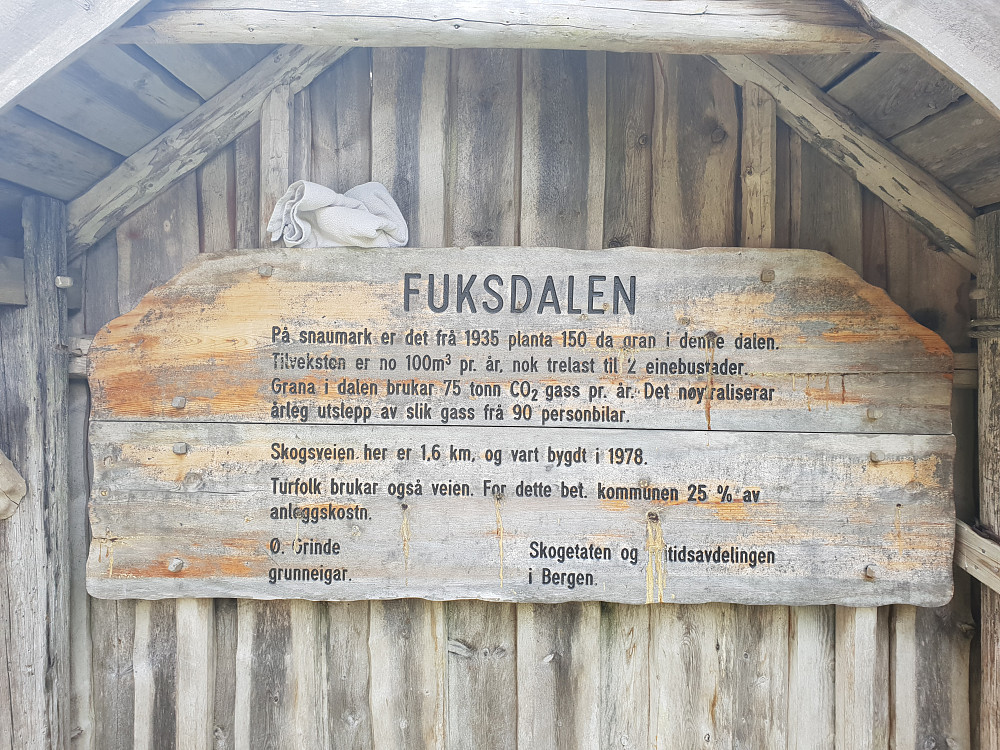 Info om Fuksdalen.