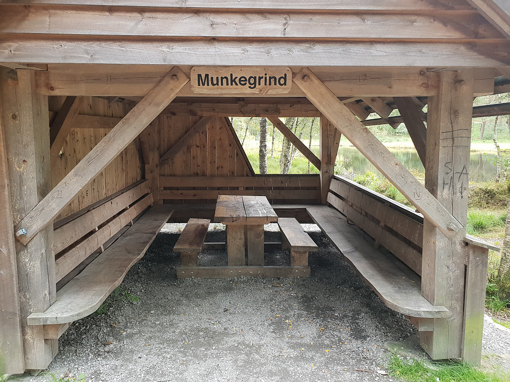 Grindverksbygget Munkegrind ligger ved Garpetjernet. Se info på http://www.byfjellskogene.no/skogselskapet/artikler/nytt-grindverksbygg-apnet/.