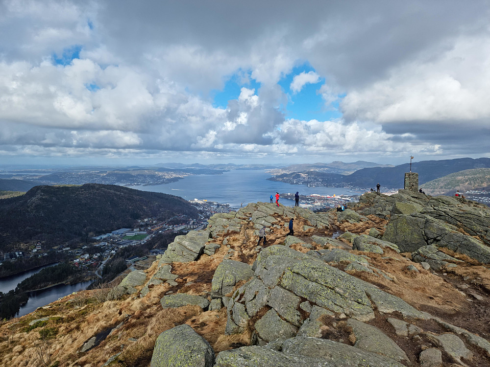 Fra Løvstakken. Byfjorden i bakgrunnen.