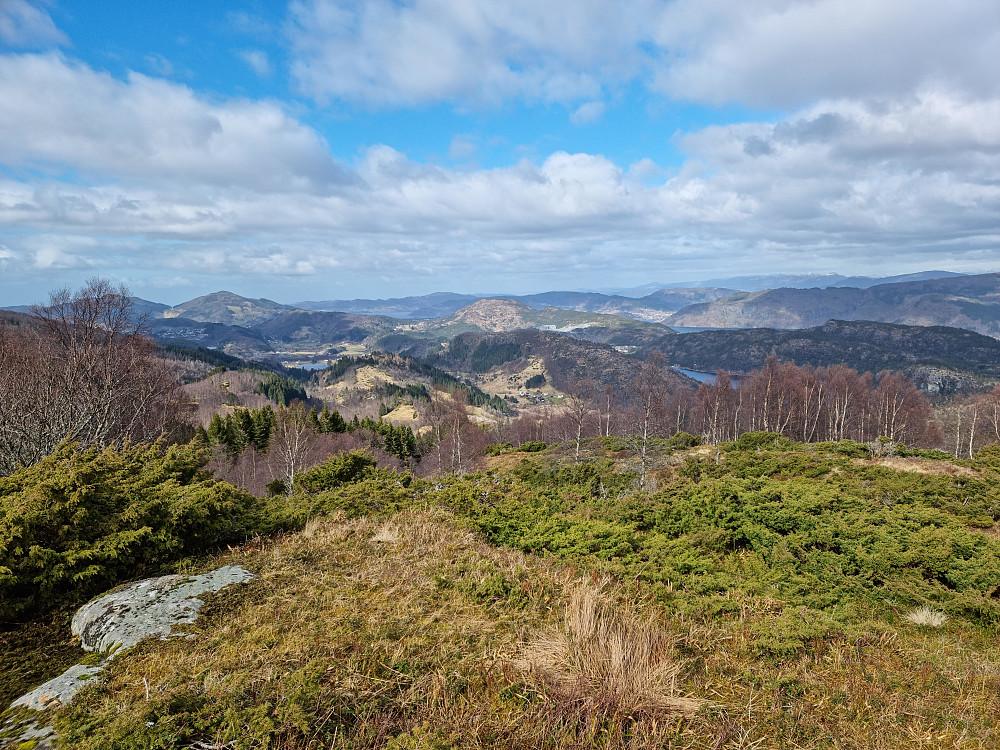 Fra Sauhaugen mot nord. Hetlebakksåta i midten.