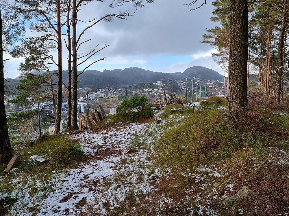 Fra Nordre Lyshovden. Olsokfjellet til høyre.