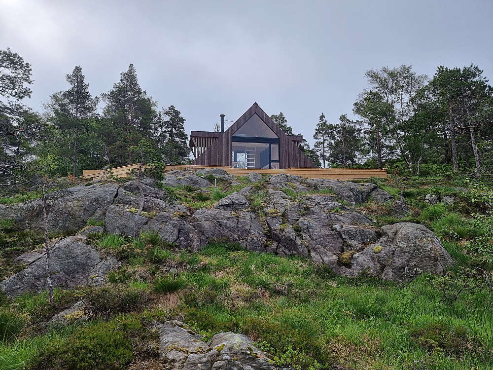 Ny hytte ved toppen av Borgafjellet.