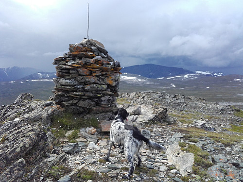 Stygge skyer på vei. Foto tatt fra Høghøa mot Blåhø.