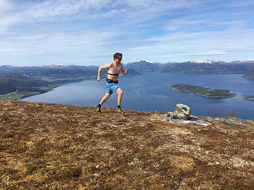 Lite løping på denne turen, men Ola lystra i det minste fotografen!