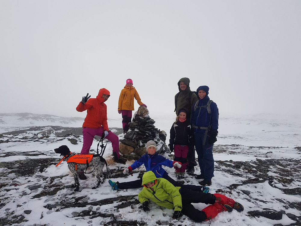 På toppen. Foto: Knut Inge