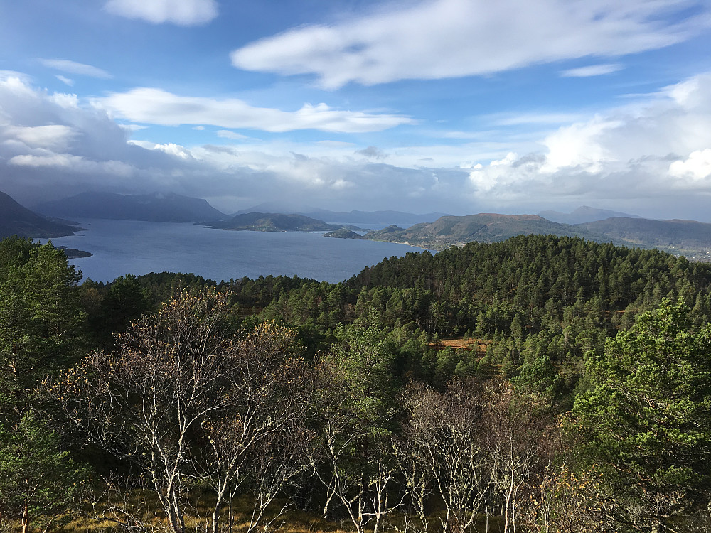 Ikke så verst utsikt fra Ranken. Bilder tatt retning mot Bergsøya.