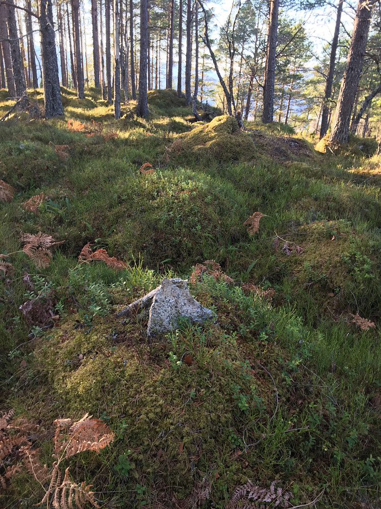 En peakbookbruker har laget en varde på toppen.