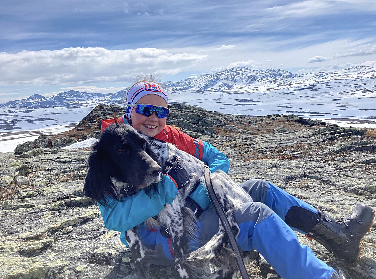Ella og Horja. Norges eneste fuglehund som er redd ryper!