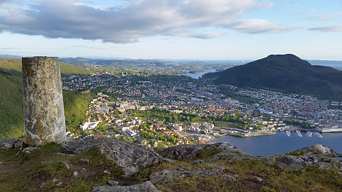 Trig.punktet ved Søre Midtfjellet