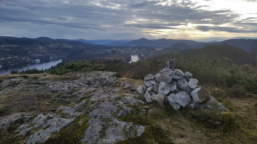 Toppen med lokal navn Grønefjellet. 