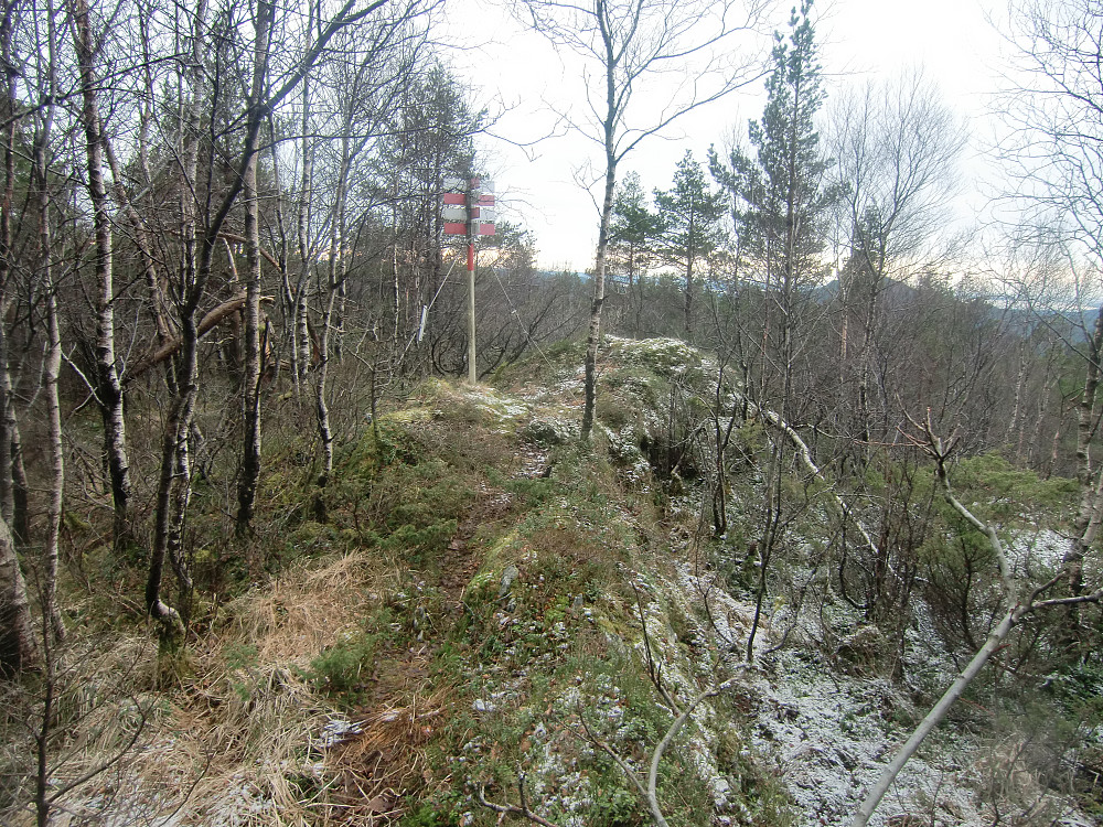 Nordhordalandskulten med Trig.punkt grense mellom Bergen og Os