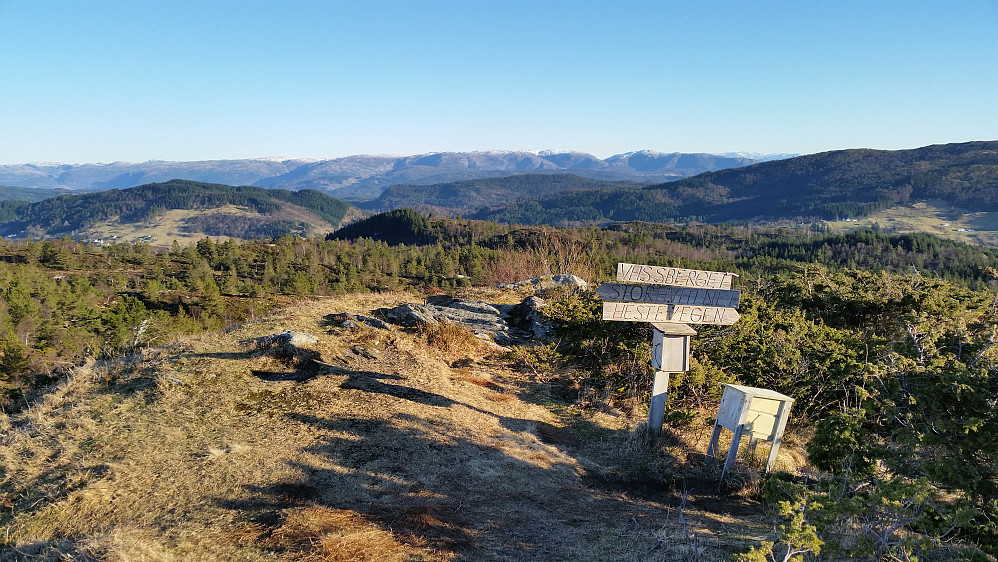 Vassberget her med utsikt mot nordøst. 
