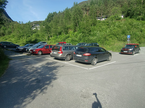 Parkeringsplassen i Tyssdal