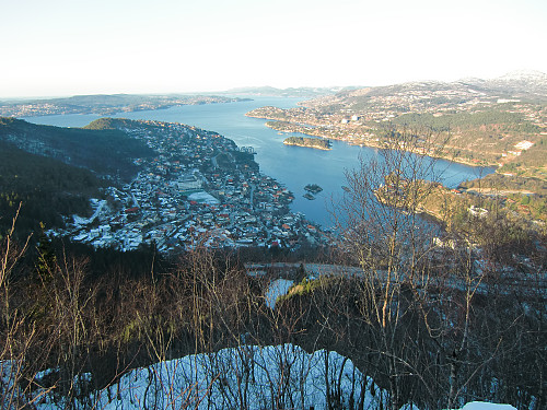 Utsikt fra Orretua mot Eidsvåg 