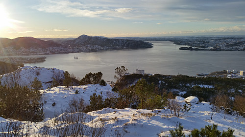 Utsikt fra Sandvikshytten