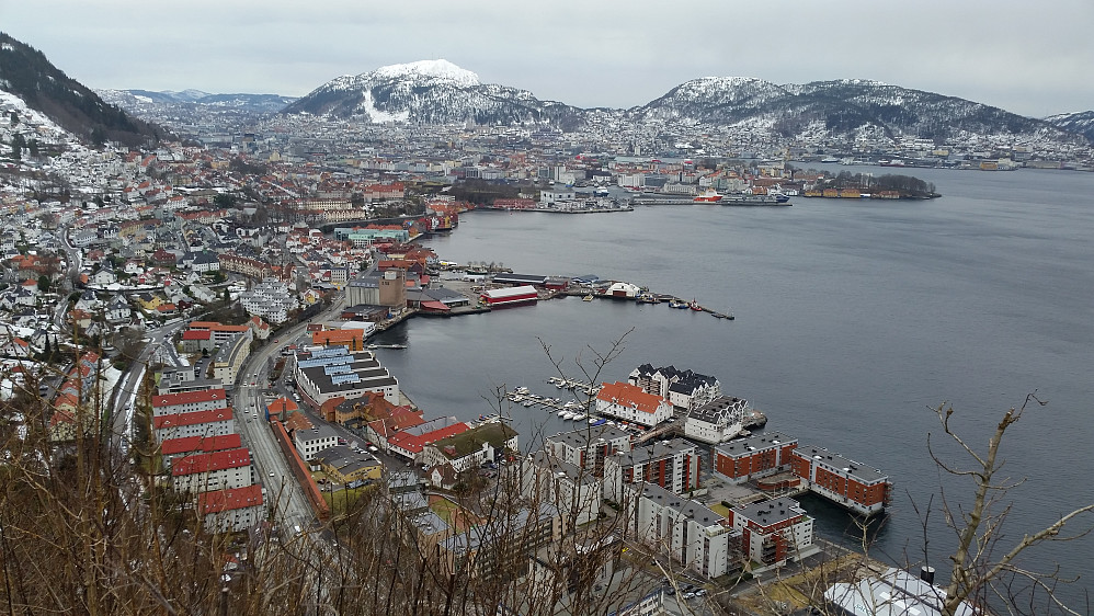 Bergen fra Sandviksbatteriet