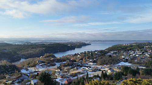 Davanger og Davangsvågen fra Klettane