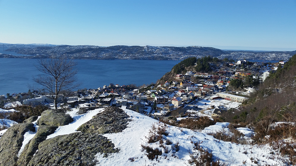 Øyjorden og Askøy fra Rognåsen