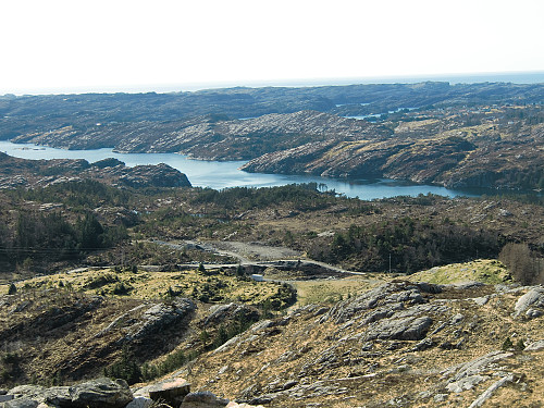 Utsikt fra Fjellasåta mot Fjellspollen