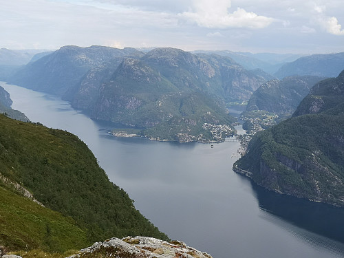 Utsikt mot Stanghelle og Veafjorden