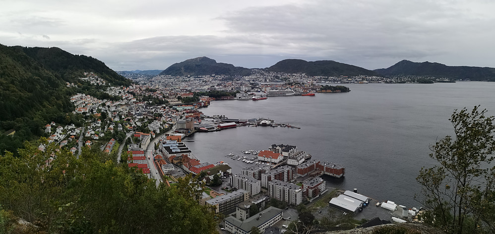 Bergen fra Sandviksbatteriet