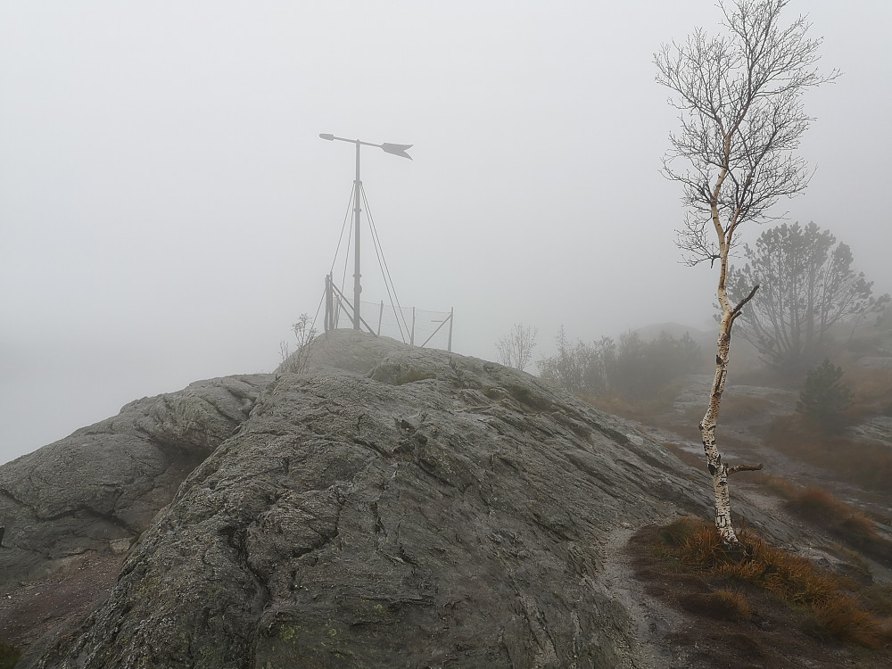 Sandvikspilen, ikke utsikt her i dag.