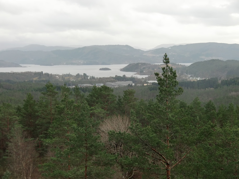Utsikten fra gapahuken på Baståsen