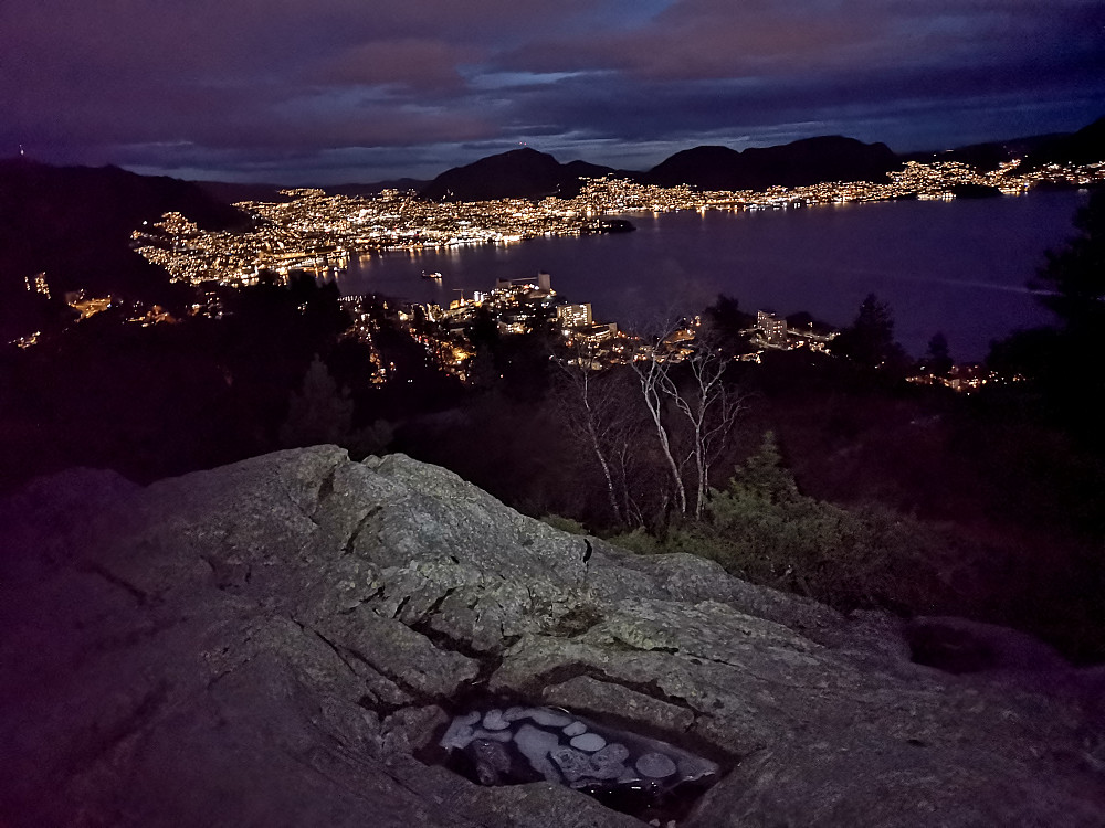 Bergen sett fra Ørneberget. 