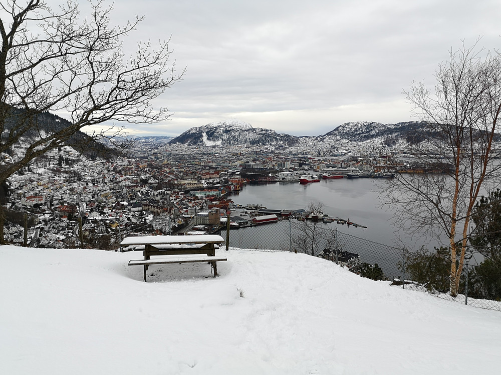 Bergen fra Sandviksbatteriet 