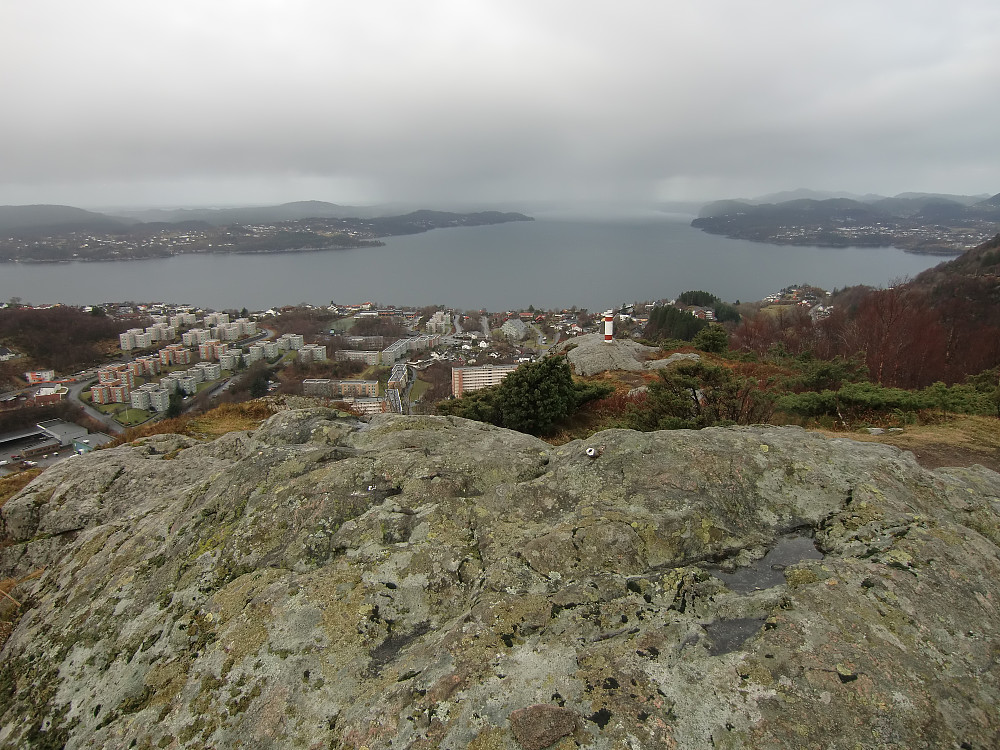 Toppen på Toppenipa sett mot Hjeltefjorden