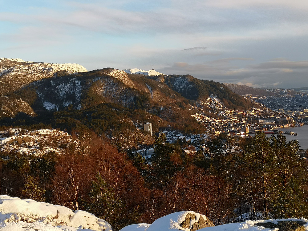 Fra Ørneberget mot Rundemanen og Ulriken