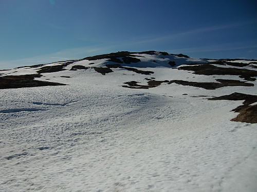 Passerte snøfeltet på nordsiden av Raudskredbruna