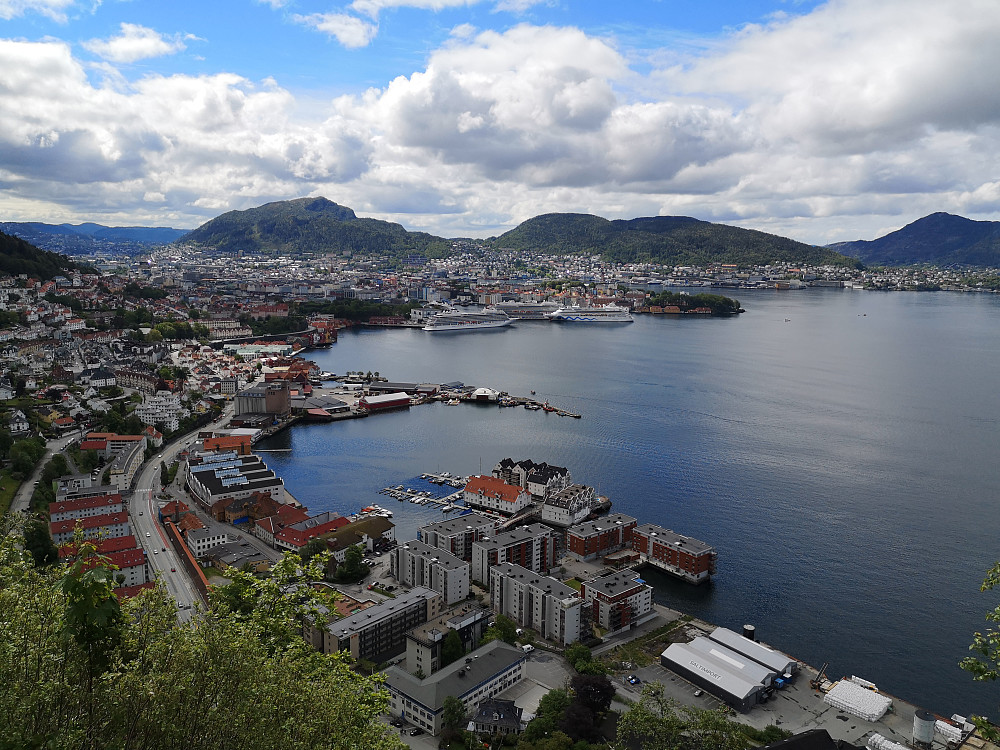 Bergen fra Sandviksbatteriet