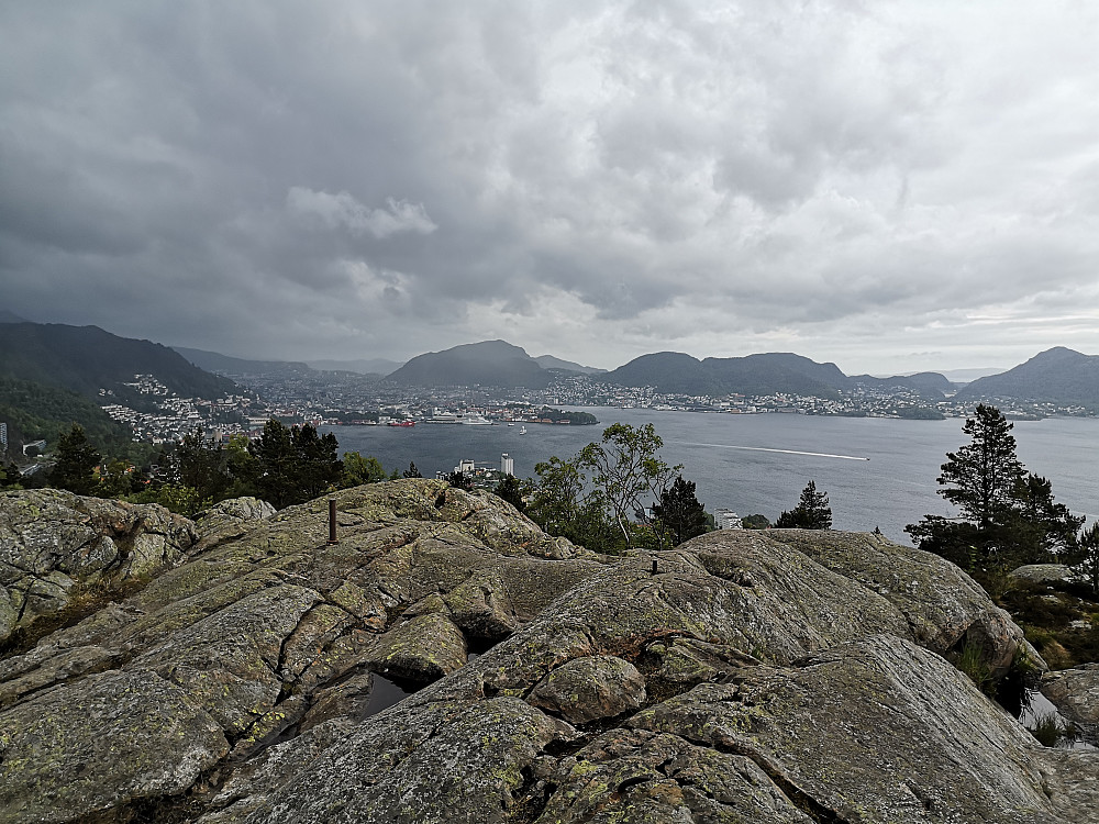 Bergen fra Ørneberget i Sandviken