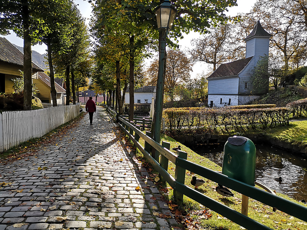 Fint gjennom Gamle Bergen Museum i dag