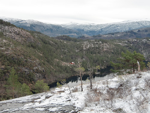 Utsikt mot fjellene på Osterøy