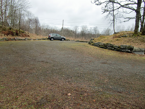 Parkeringsplassen ved Kvalvågneset