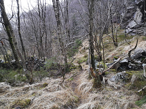 Passerer stein garden ned til Søndre Øyjorden gård