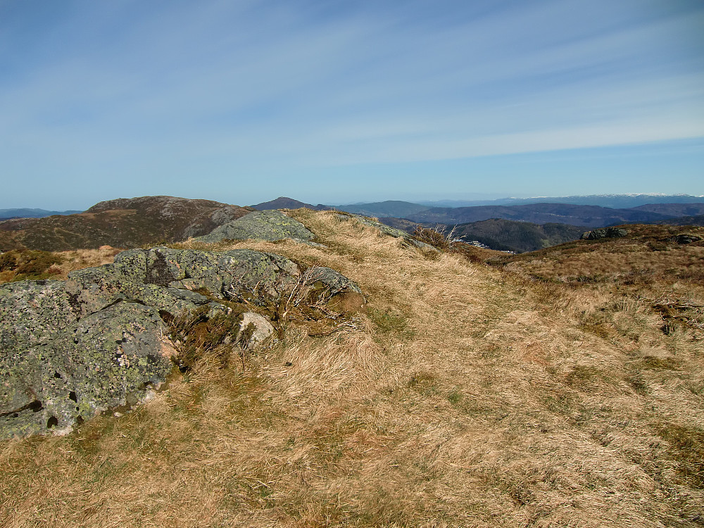 Toppen på Øst for Stangelifjellet