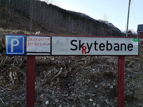 Ny parkeringsplass ved nedlagt skytebane