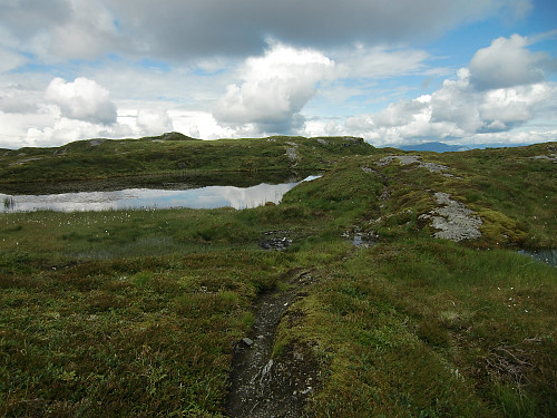 Mot Brunene, et flatt fjellparti