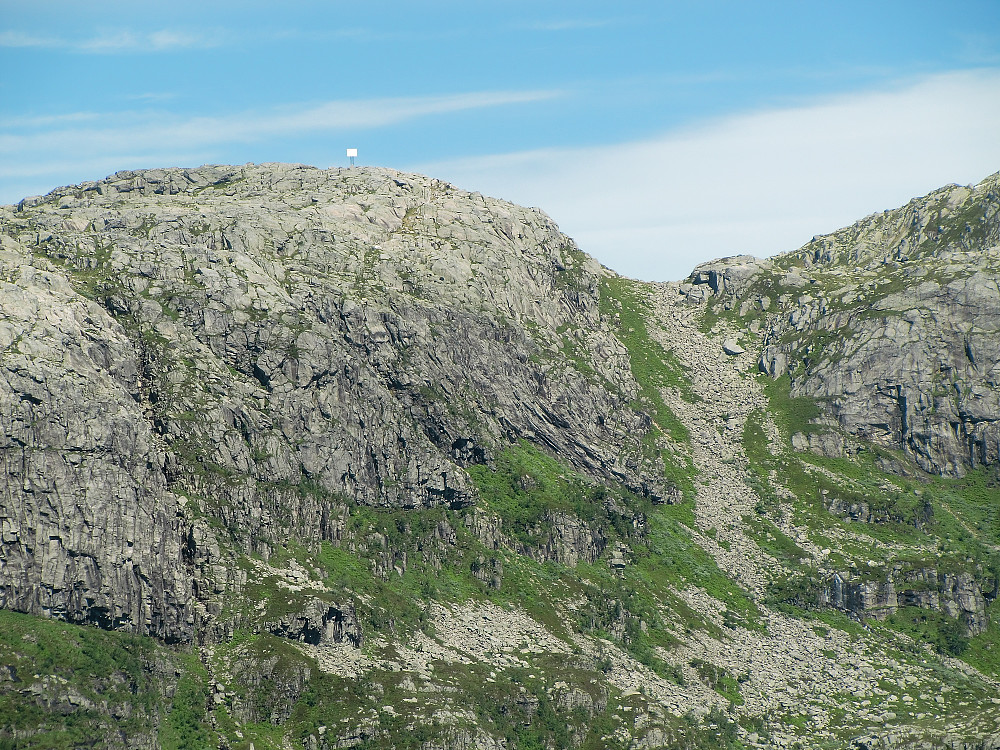 Utsikt mot nord. Tindafjellet (zoomet)