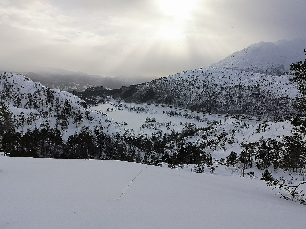 Øyjordsvatnet fra Skåpet