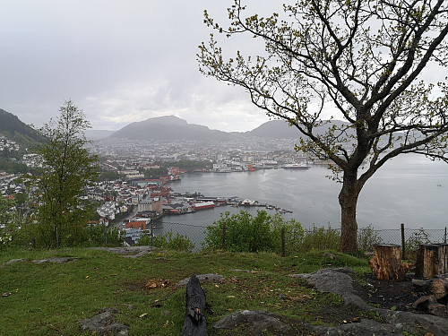 Bergen fra Sandviksbatteriet