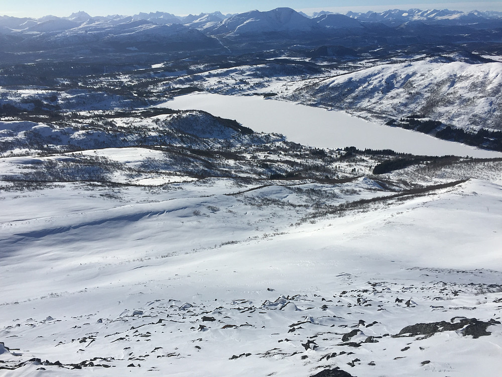 Nedkjøringen mot hytta