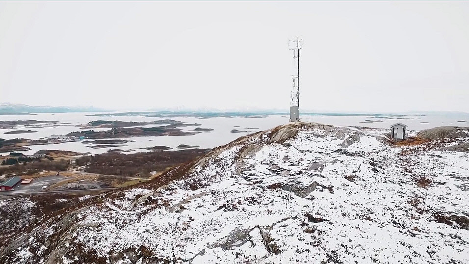 Gulberget fra drone